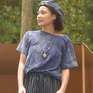 T-shirt lavé à l'acide