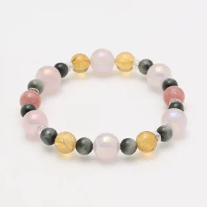 OUKA - Bracelet Oeil de Tigre Blanc