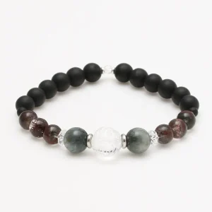 UNRYU - Bracelet Oeil de Tigre Blanc