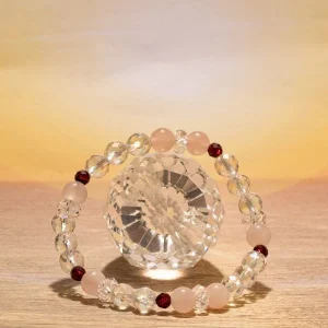 NICHIUN - Bracelet en quartz rose