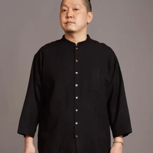 Chemise à col montant SHOSEI