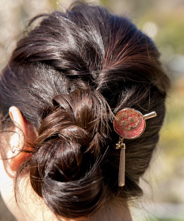TEMARI KANZASHI Hair Stick --Chanvre – Image 4