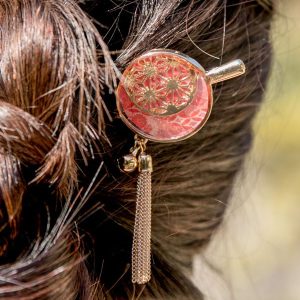TEMARI KANZASHI Hair Stick --Chanvre
