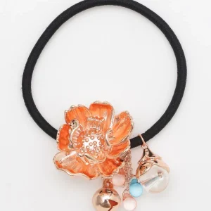 KAN-NAGI Fleur Rosée Élastique à Cheveux