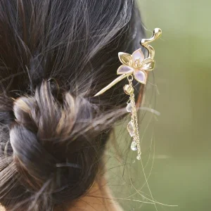 Pic à cheveux fleur de printemps KANZASHI