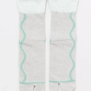 IKKYU - Chaussettes TABI en lin mélangé 23-25 cm