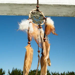 Attrape-rêves à plumes monotones