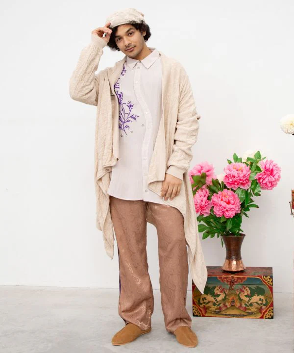 Cardigan en maille jacquard cachemire – Image 9