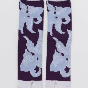 Chaussettes TABI 23-25 cm - LT Purple Goldfish