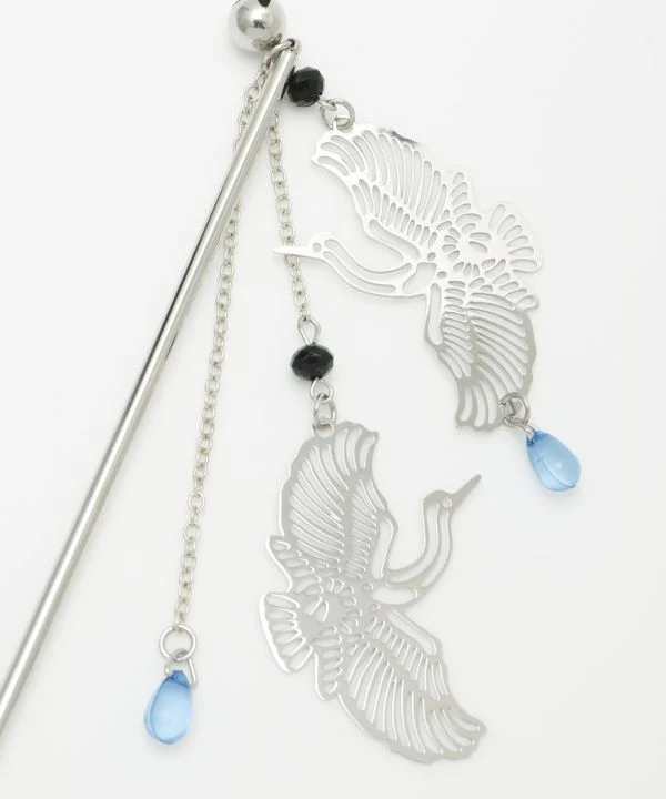 TSUGAI - Épingle à cheveux Crane KANZASHI – Image 6