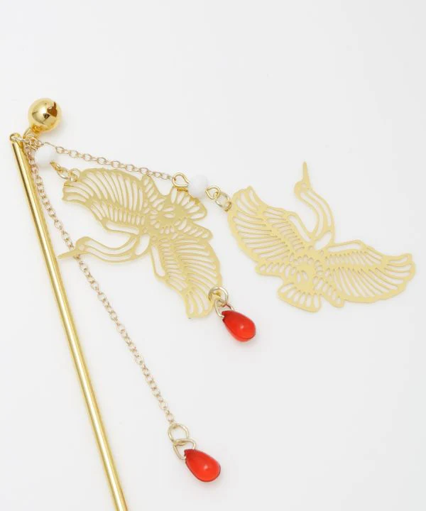 TSUGAI - Épingle à cheveux Crane KANZASHI – Image 3