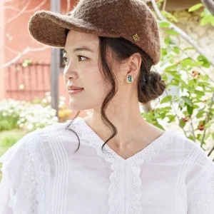 Bonnet en maille tricotée