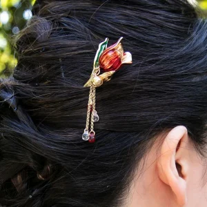 Épingle à cheveux tulipe Kanzashi