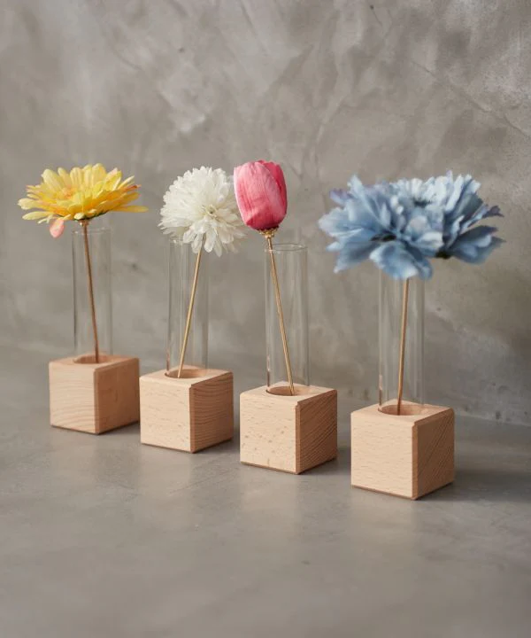 Épingle à cheveux Gerbera KANZASHI avec support – Image 4