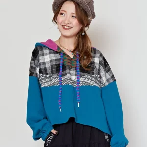 Sweat À Capuche Patchwork