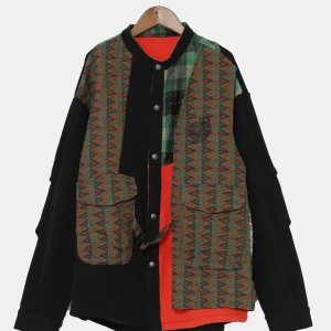 Veste patchwork pour homme