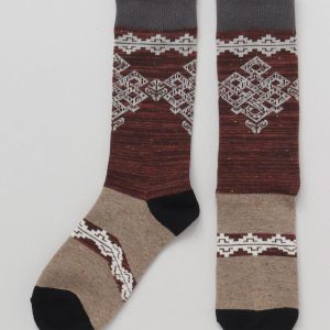 Chaussettes mi-hautes à nœuds sans fin 25-28 cm