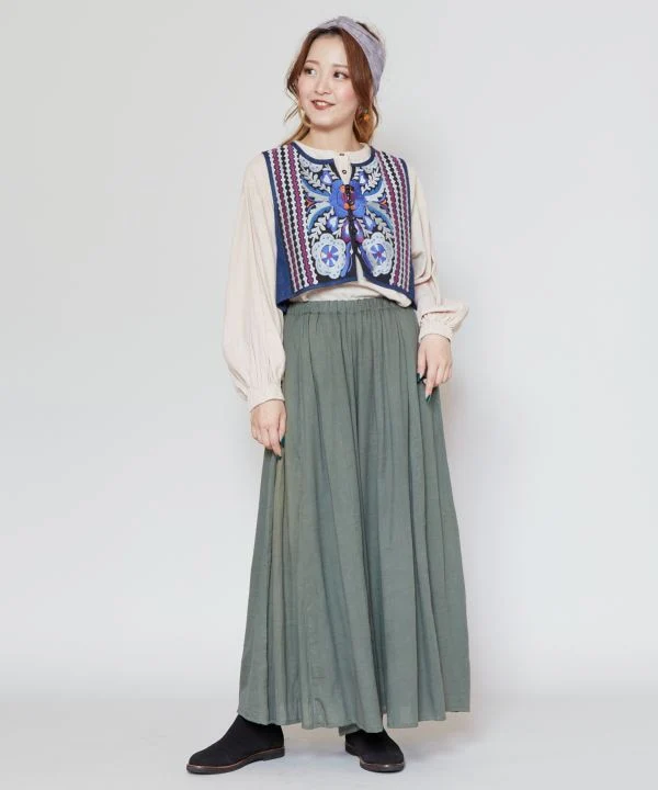 Ensemble robe et gilet en jean nomade – Image 4