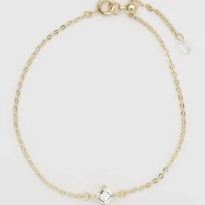 Bracelet en cristal taillé carré