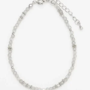 Bracelet en perles de labradorite de forme carrée