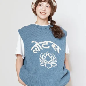 Gilet en tricot de coton népalais