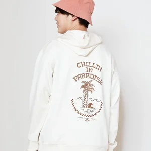 Sweat à capuche en tricot cartonné SURF＆Palms pour homme
