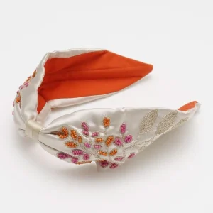 Bandeau brodé botanique