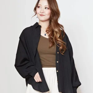 Chemise bohème en lin mélangé