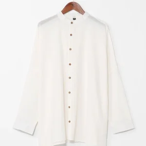 Chemise bohème en lin mélangé