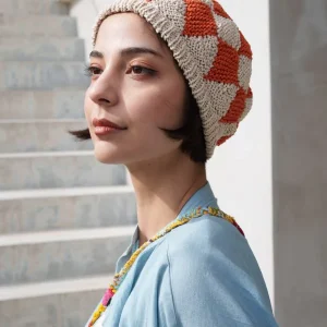 Béret en tricot de coton népalais