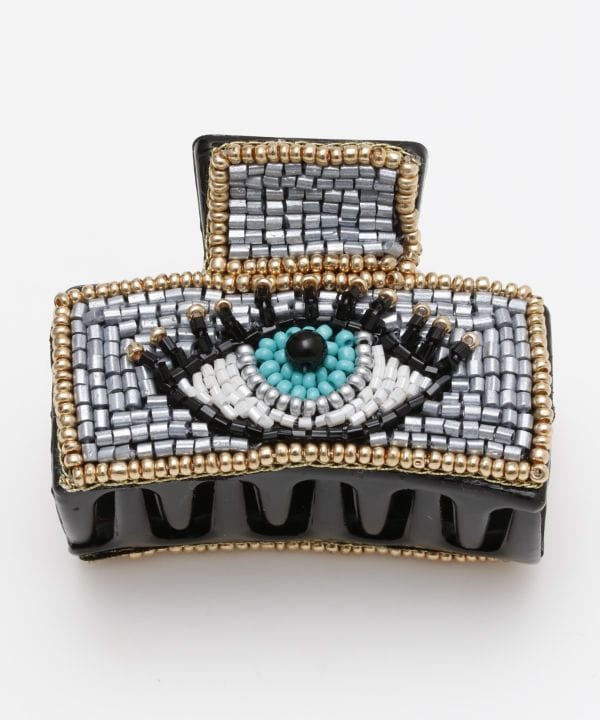 Pince à cheveux avec perles colorées