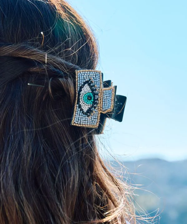 Pince à cheveux avec perles colorées – Image 5