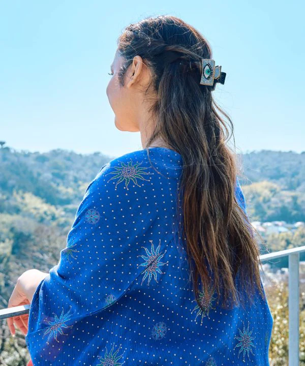 Pince à cheveux avec perles colorées – Image 6