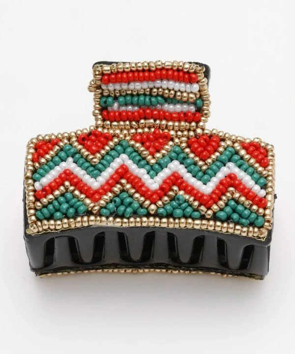 Pince à cheveux avec perles colorées – Image 3