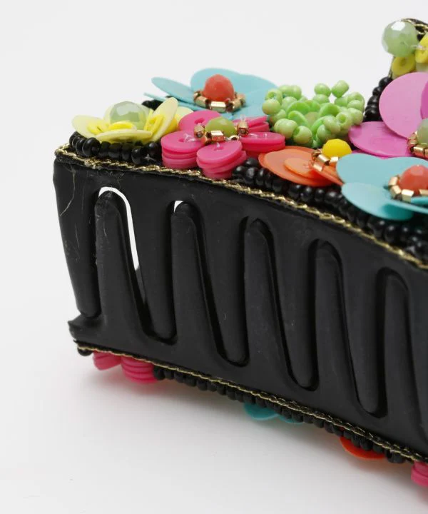 Pince à cheveux en perles florales – Image 4