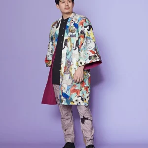 Veste Haori réversible UKIYO-IRO