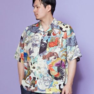 UKIYO-IRO Chemise à col ouvert