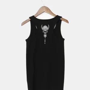 Débardeur à imprimé lotus