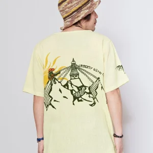 Amina x YOSUKE - Haut graphique en coton