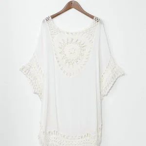 Pull poncho ample au crochet