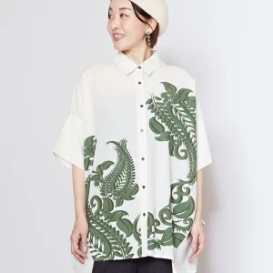 Chemise en coton à imprimé cachemire