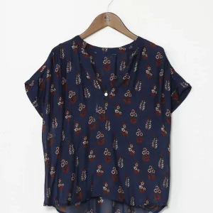 Pull à motif imprimé Bagru