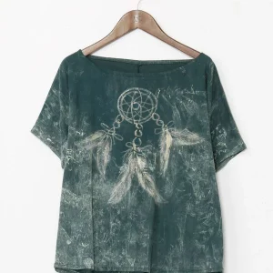 T-shirt délavé à l'acide