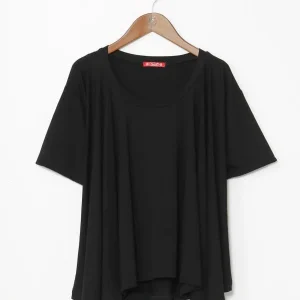 T-shirt en rayonne douce et drapée