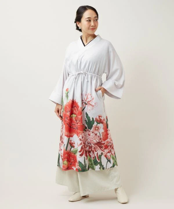 HANABANA Ensemble robe florale et veste Haori – Image 6