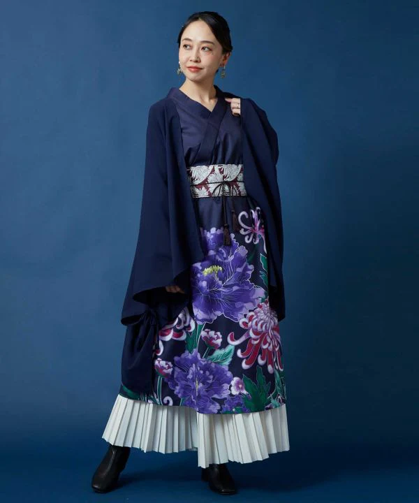 HANABANA Ensemble robe florale et veste Haori – Image 3