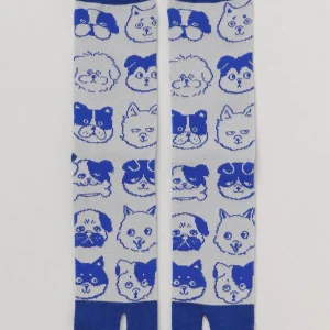Chaussettes Tabi - Têtes de chien 25-28 cm