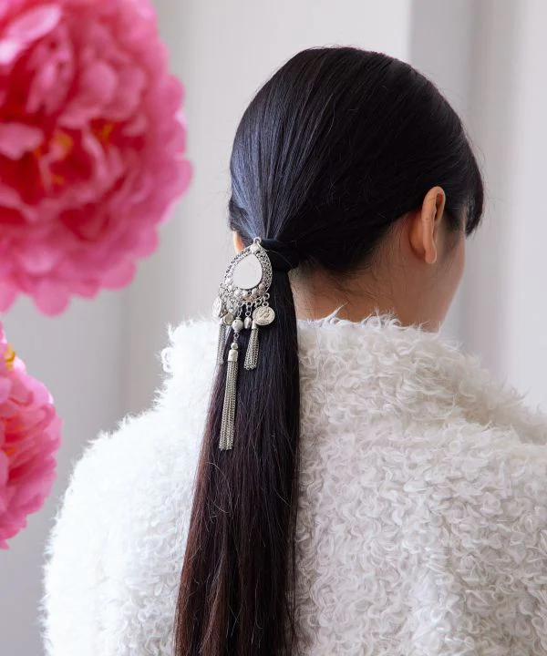 Élastique à cheveux style bohème – Image 2