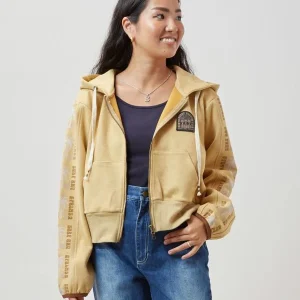 Sweat à capuche zippé en imitation daim SURF＆Palms