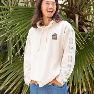 Sweat à capuche en similicuir SURF＆Palms pour homme